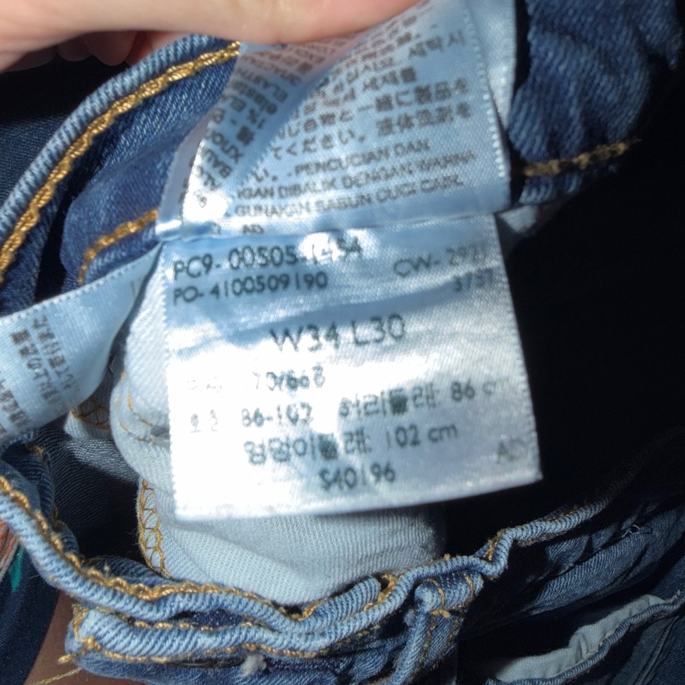Levi's Levi's Dark thick, dark blue sturdy Blue Denim Jeans mom jeans with sturd - Picture 10 of 10
